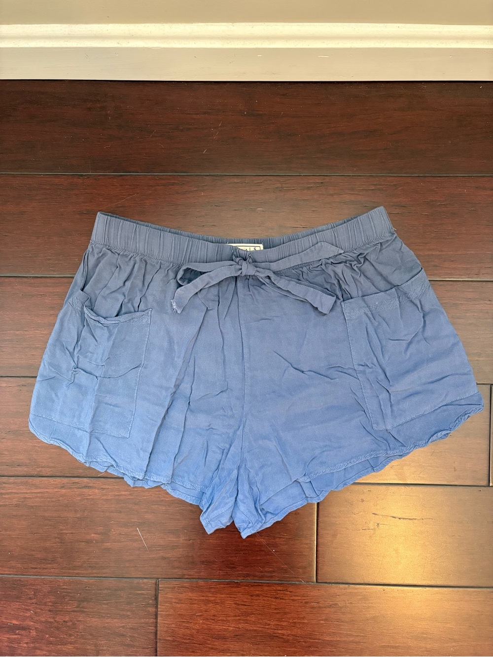 Abercrombie & Fitch Light Blue Drawstring Casual Shorts